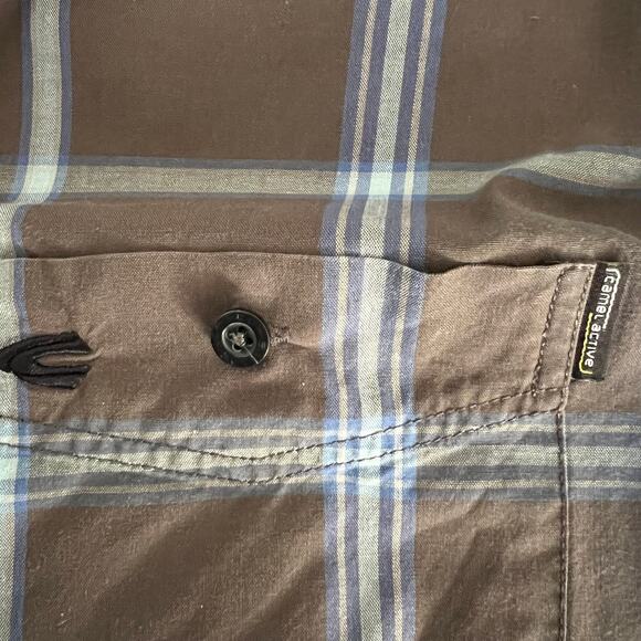 Camel Active Mens Plaid Button Down Shirt Size XL Grunge Skater Y2K Gorpcore - Picture 4 of 6